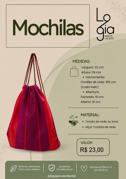 Mochila Drawstring Logia