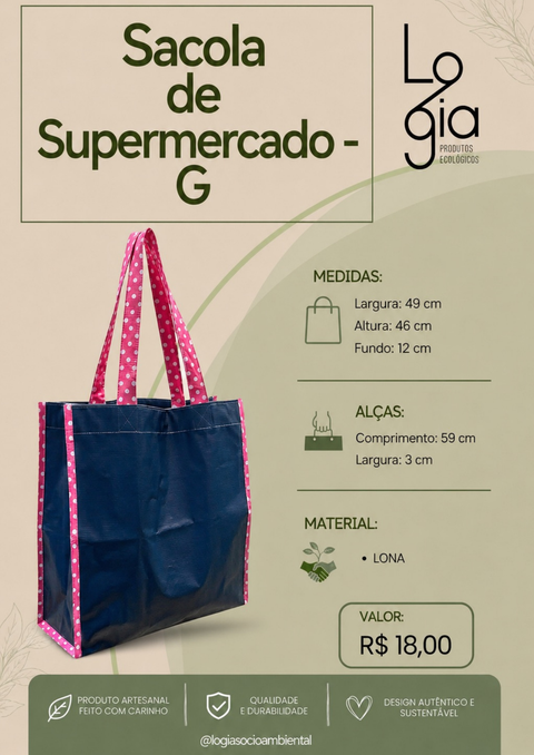 Sacola Supermercado G Logia